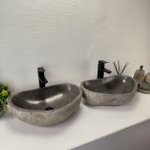 Раковина из речного камня ПАРА! RS-63824 52*36*15 2шт 0126