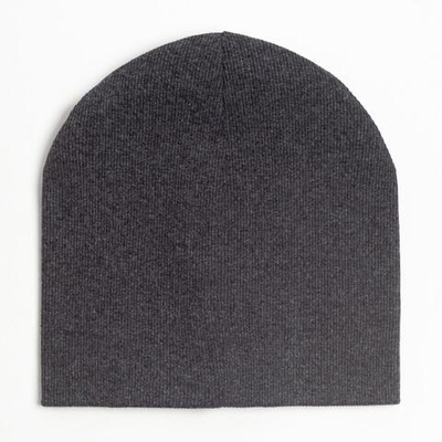 Шапка тёмно-серый меланж, р-р 50-52 7803441