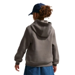 Детская теннисная куртка Nike Kids Club Fleece Full-Zip - cave stone/white