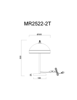 Настольная лампа с выключателем MyFar Biene MR2522-2T