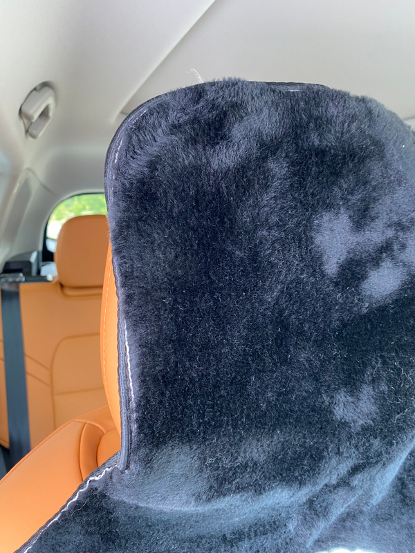 Накидки (2шт) чехлы на сиденье из овечьей шерсти (30%)