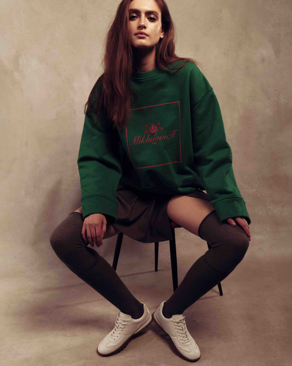 Sweatshirt MIKHELOVICH PRINT GREEN