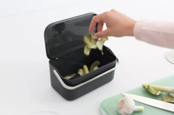 Brabantia - Контейнер для мусора Sort &amp; Go 1,8л, серый / артикул   117541  / GTIN 8710755117541