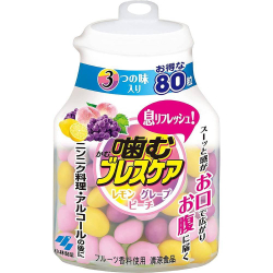KOBAYASHI Chew Breath Care драже против неприятного запаха изо рта, 80 шт.