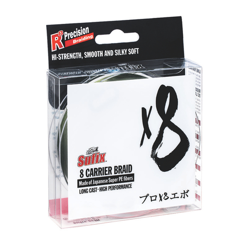 Леска плетеная SUFIX X8 зеленая 150 м 0,104 мм 5 кг PE 0,4