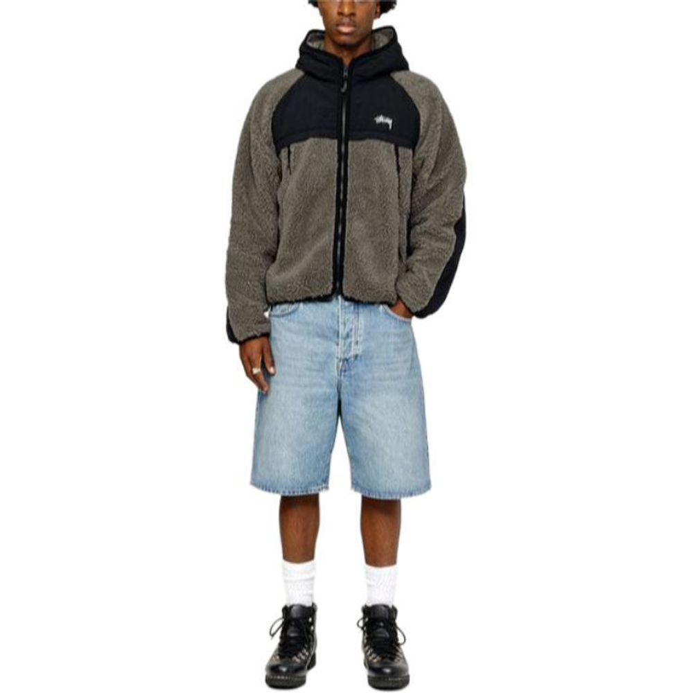 Куртки Stussy FW23 SHERPA PANELED HOODED JACKET, 118530