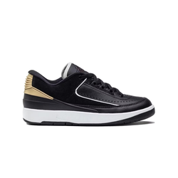 Кроссовки Air Jordan 2 Retro Low 'Black Metallic Gold' DX4401‑001