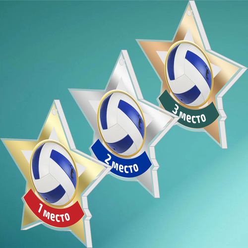 Акриловая медаль Волейбол 1734