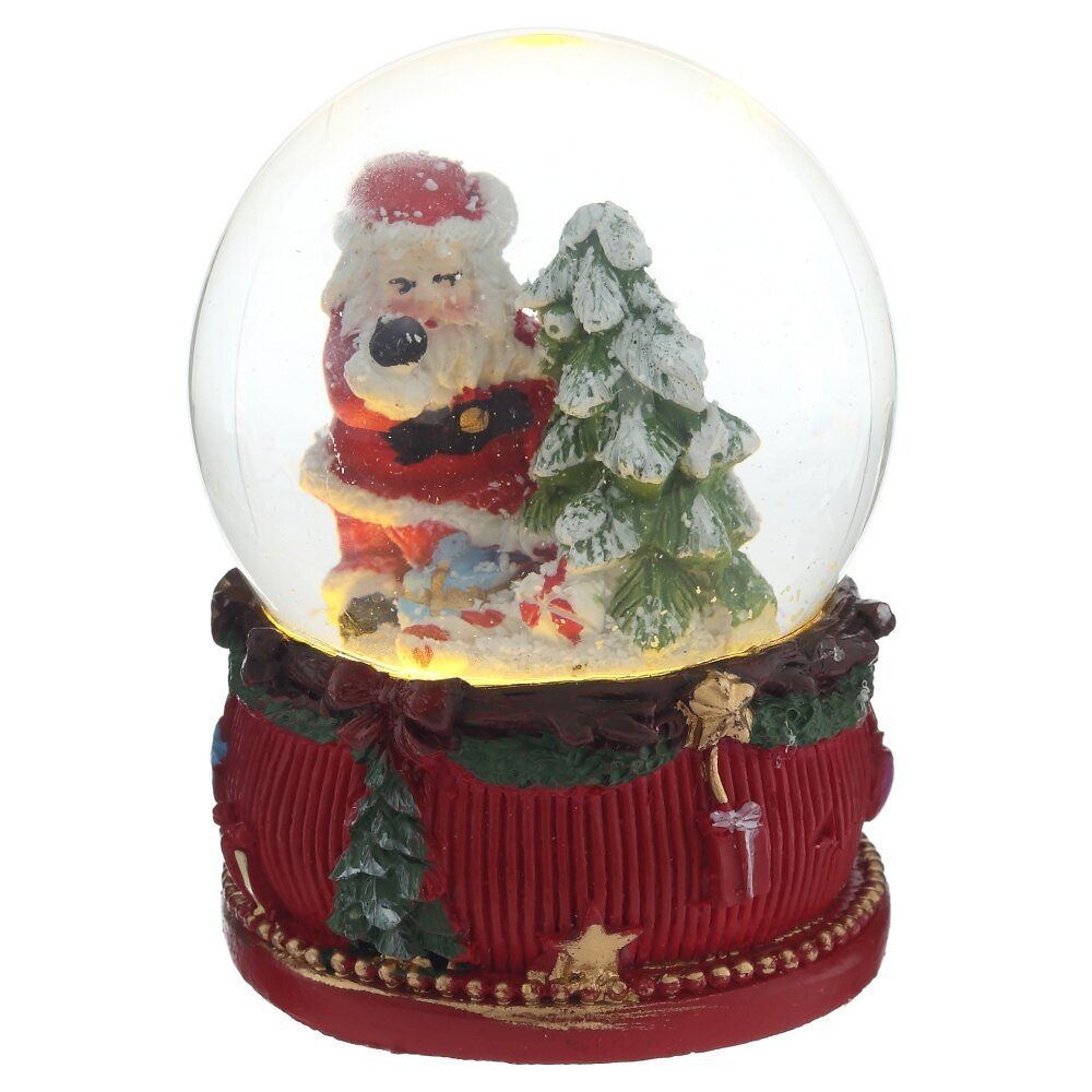 GAEM Фигурка декоративная "Дед Мороз/Снеговик" в стекл шаре, L6 W6 H8,5 см, 2в.