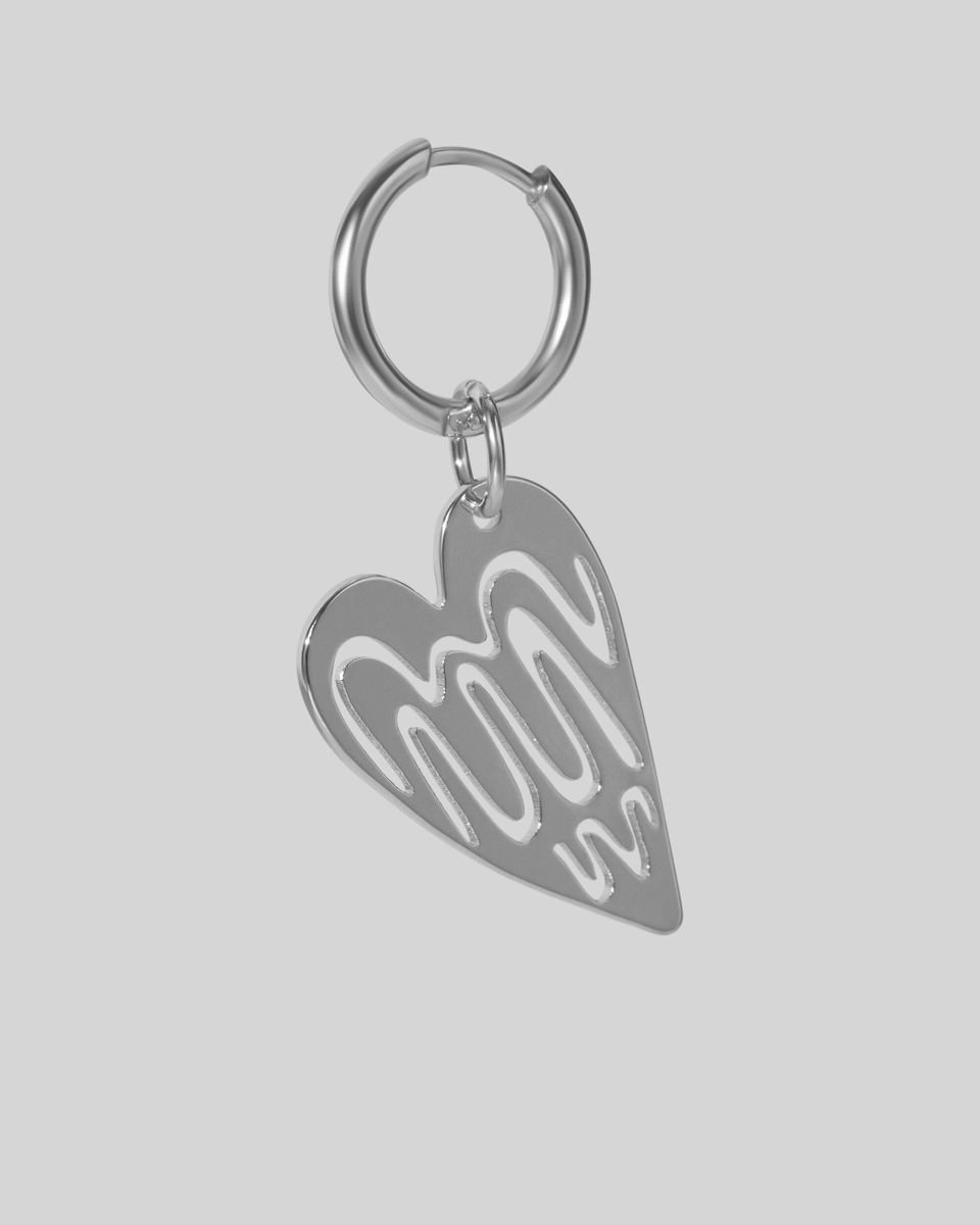 Моносерьга Сердце Волнуется