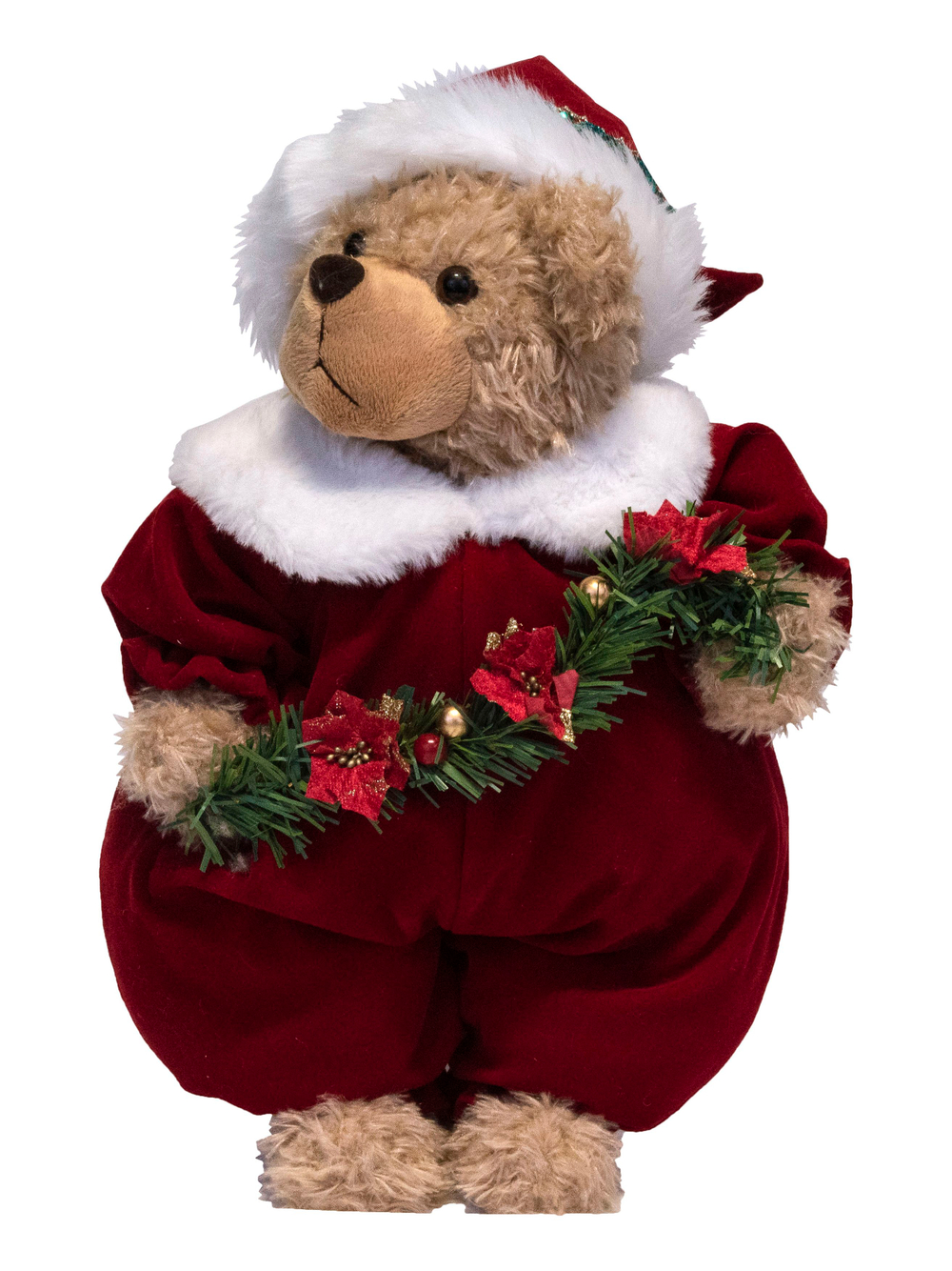 Игрушка декоративная Медвежонок с веткой 20х15х40см арт.92783