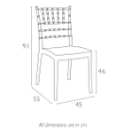 Стул пластиковый Siesta Contract Josephine, белый