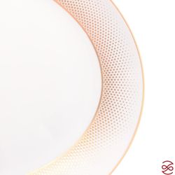 Блюдо овальное Falkenporzellan Deluxe Shape - Rio White Gold 35 см