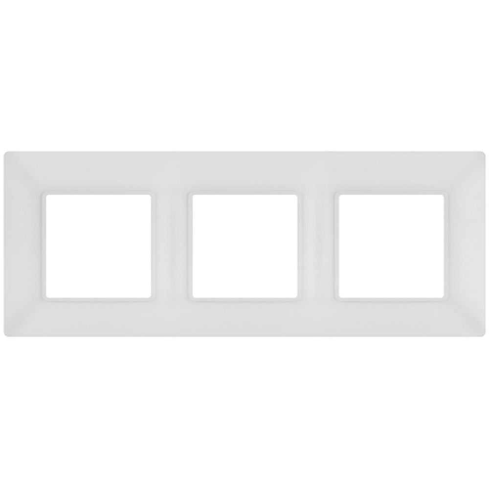Рамка для розеток и выключателей ЭРА Elegance 14-5003-01М на 3 поста, белый матовый