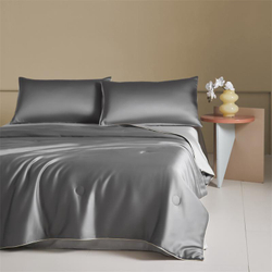 ZEPHYR HOME Полуторка Тенсель с одеялом однотонный Серый