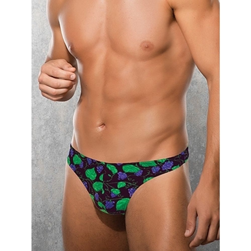 Мужские трусы стринги с рисунком виноград Doreanse 1242