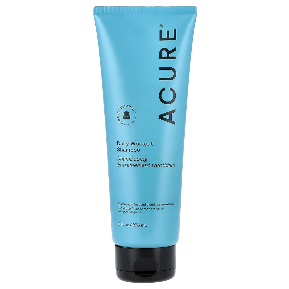 ACURE, шампунь для использования после ежедневных тренировок, экстракты арбуза и красного апельсина, 236 мл (8 жидк. унций)