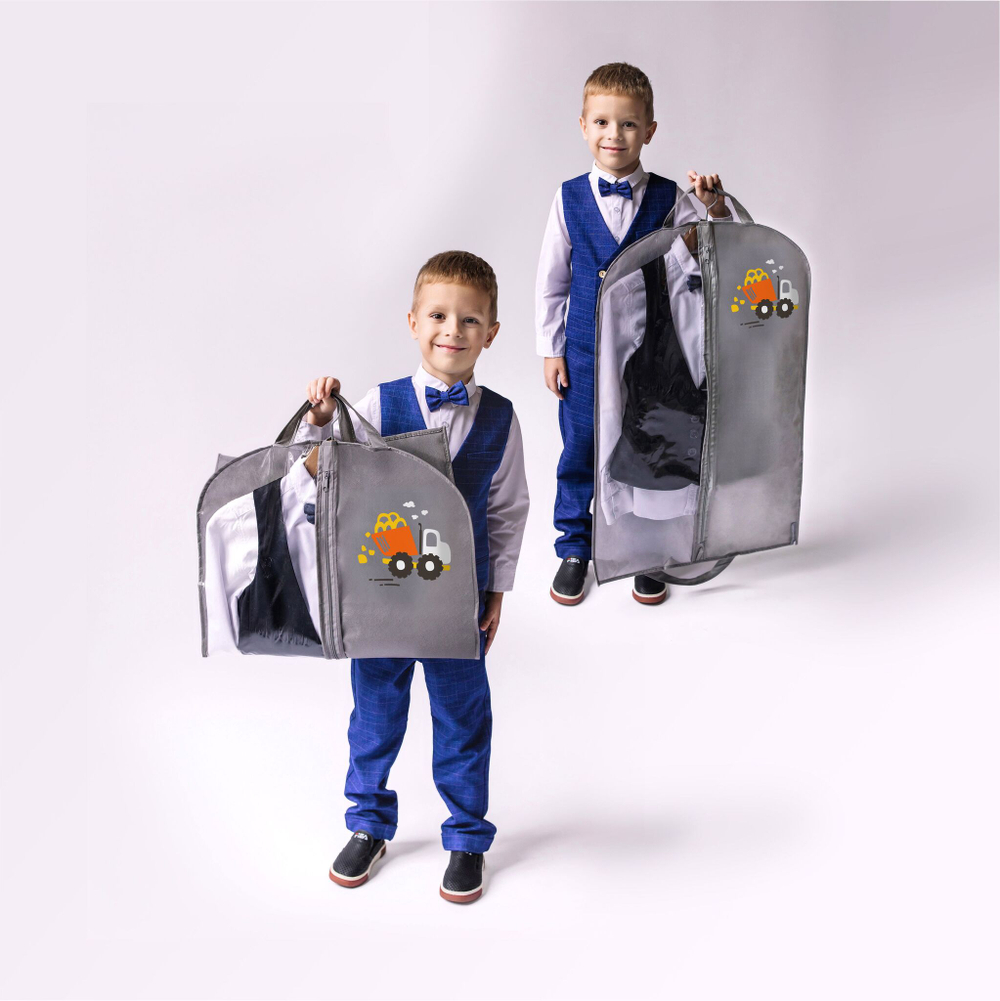 Детский чехол с окном 80х50. Самосвал