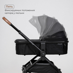 Детская коляска 2 в 1 Tomix Mirage Black