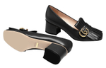 GUCCI Gucci round headgear square Heel high heels Women's Black