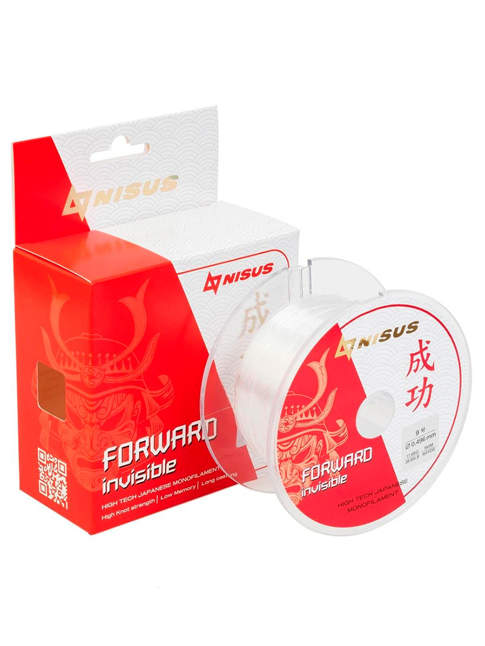 Леска для рыбалки Nisus FORWARD Invisible Nylon Transparent 0,286mm/300m (N-FI-0286-300)