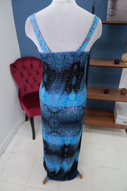 Сарафан макси с принтом 44 размер