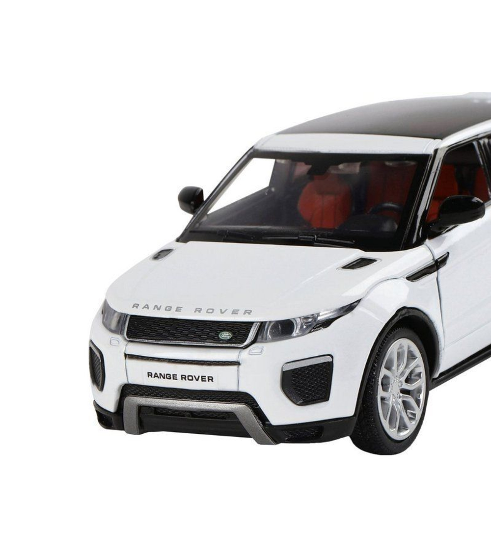 Машина "АВТОПАНОРАМА" Range Rover Evoque, белый, 1/32, свет, звук, инерция, в/к 17,5*13,5*9 см