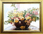 И.А. Сулковский "Утренний букет" Холст, темпера, 40х52 см