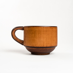 Деревянная большая кружка из кедра для напитков 400 мл. C74