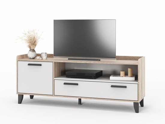 дуб сонома / белый