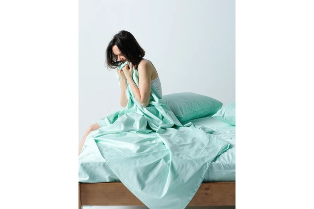 Постельное белье GoodNight Сатин Делюкс дуэт (с нав. 50х70) мята