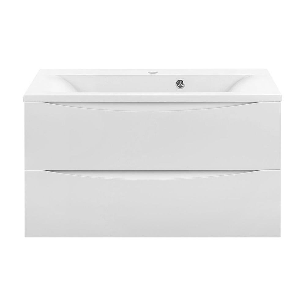 Тумба под раковину Vincea Mia 900 подвесная, 2 выкатных ящика soft close, G.White