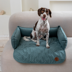 Диванный лежак из микровелюра, аквамарин 70х50 Rachel WOW