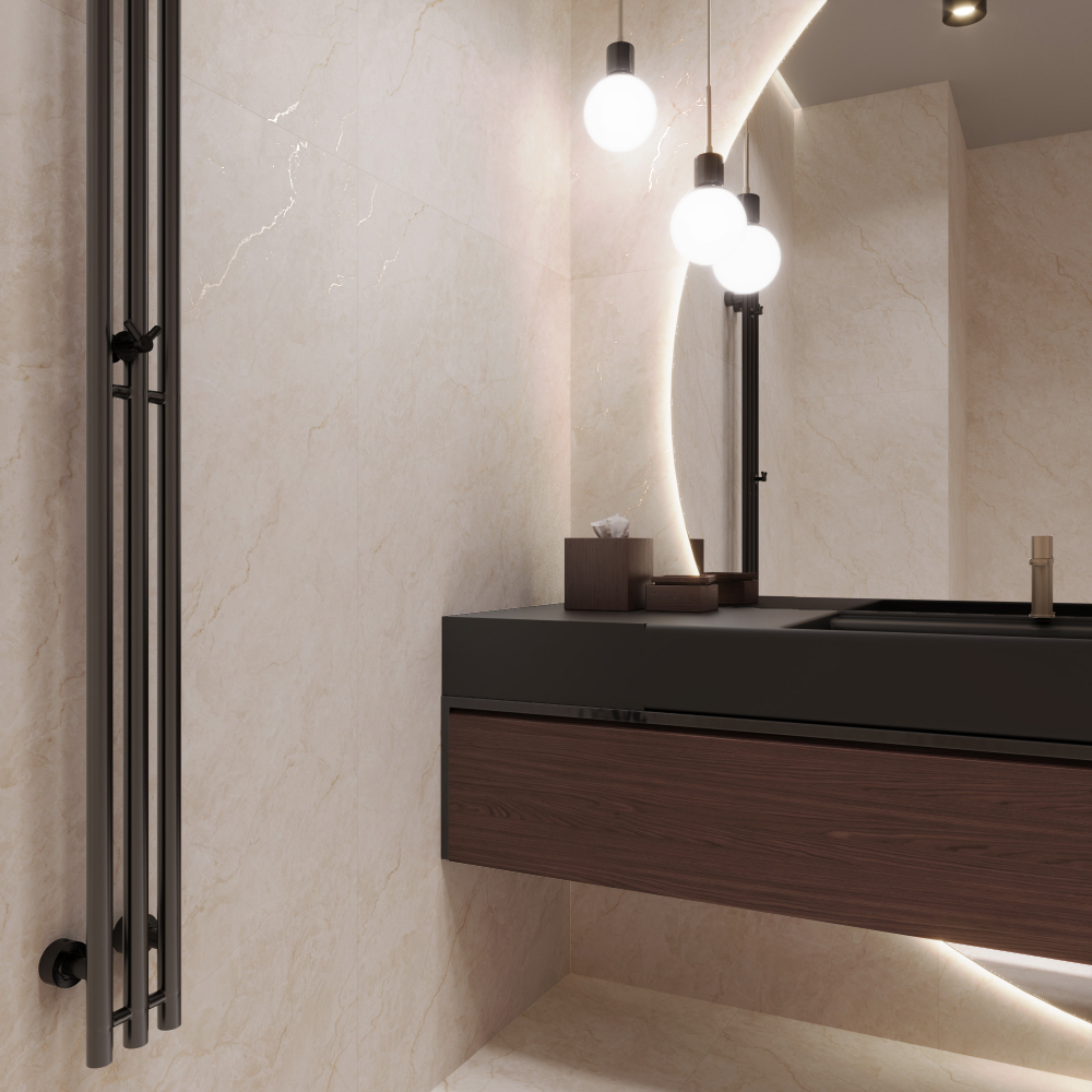 Керамогранит, Creanza, FERROL PEARL, 1600x800 мм, матовая с глянцевым эффектом