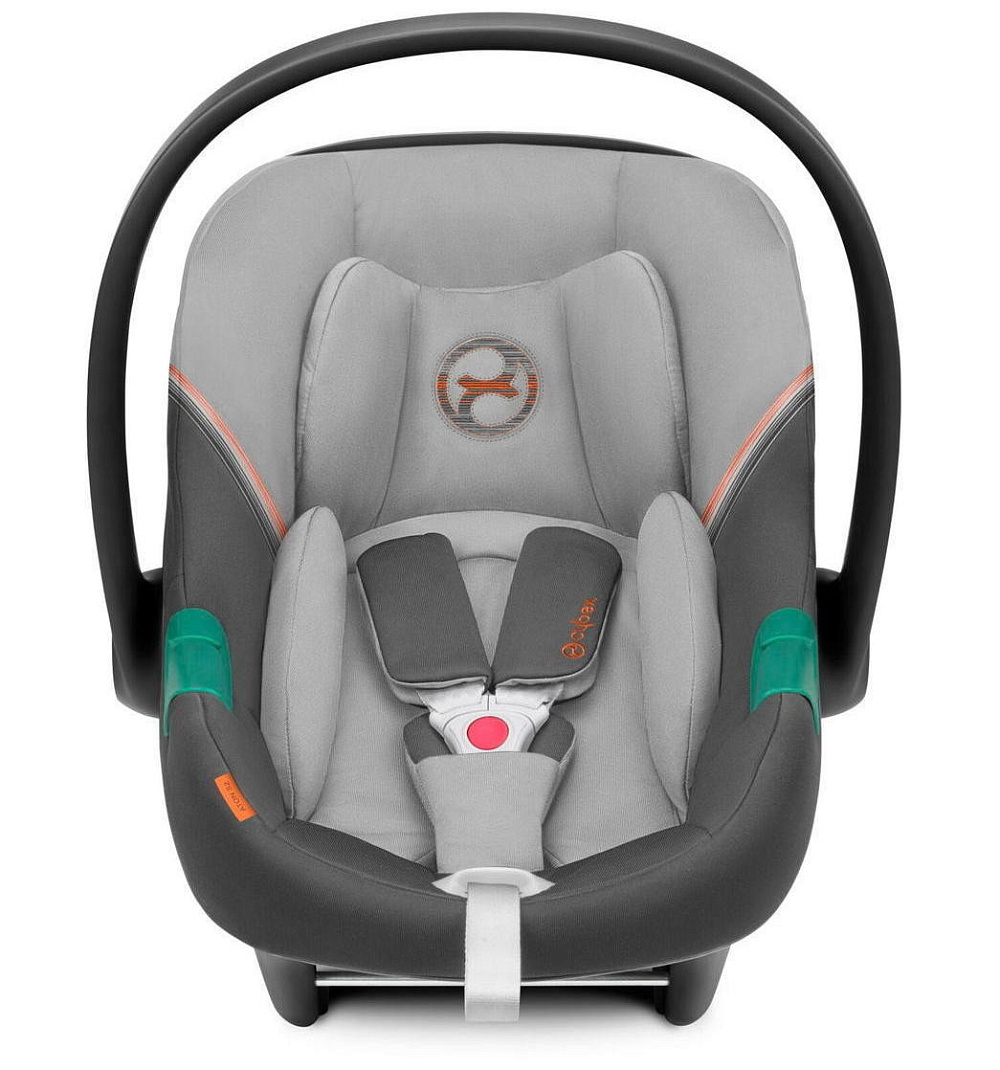 Коляска Cybex Coya Matt Black Frame Aton S2 i-Size Lava Grey Leaf Green с дождевиком
