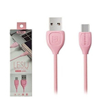 Кабель 1m USB/type-c 2.1A RC-050a Lesu Remax pink