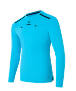 Футболка судейская с длинным рукавом DIVISION PerFormDRY Referee LS Tee, голубой