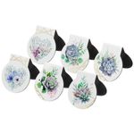 Закладки для книг МАГНИТНЫЕ, "FLOWERS", набор 6 шт., 30х25 мм, BRAUBERG, 113168