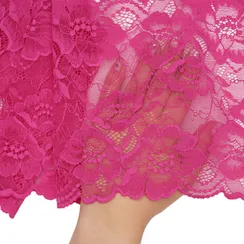 Кружево эластичное фуксия светлая 18 см, Китай