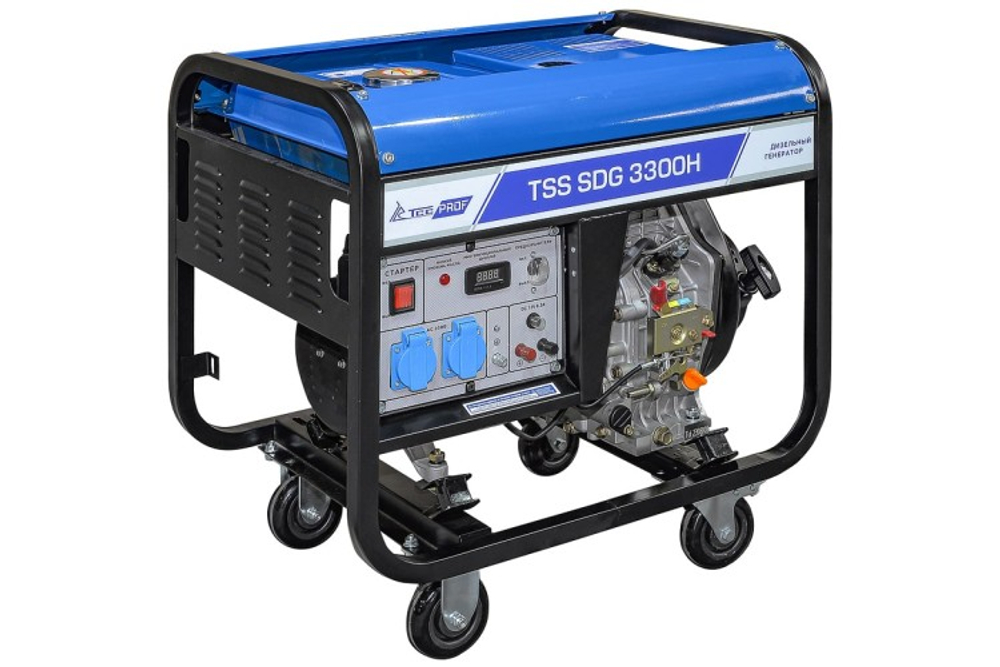 Электростанция дизельная с воздушным охлаждением ТСС SDG 3300H открытая 100043