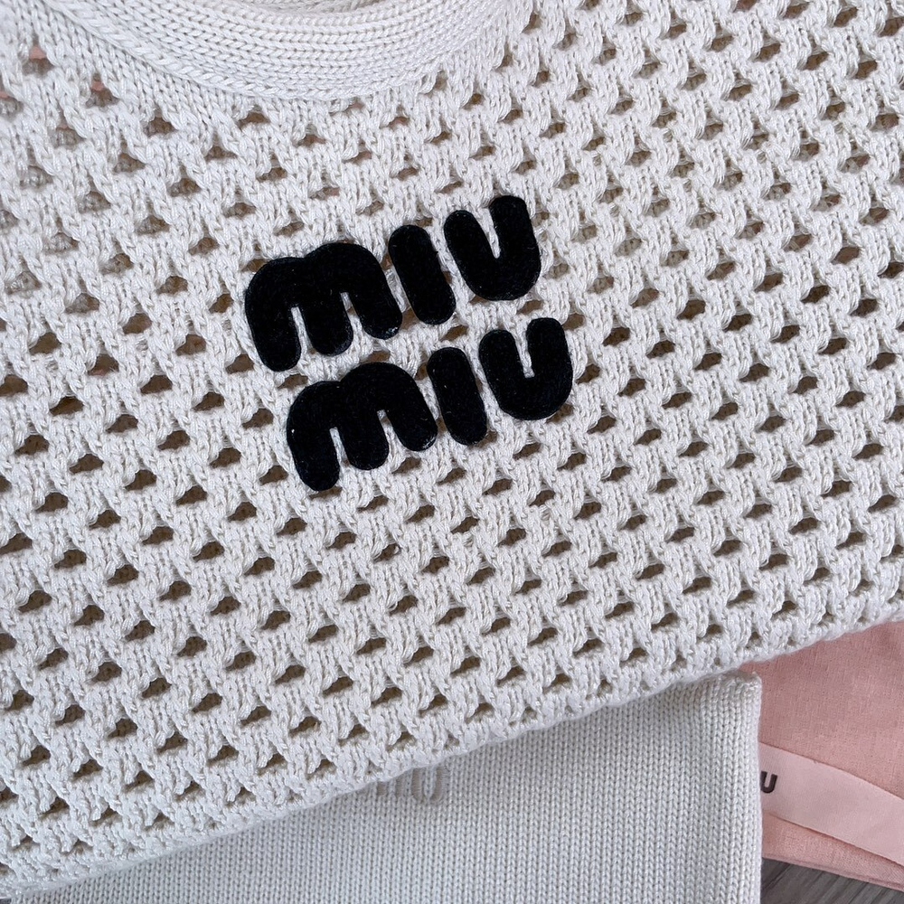 Miu Miu IVY Mesh Cotton Bag