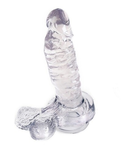 Фаллос на присоске Vibrant (17 см , прозрачный) (Цвет: прозрачный)