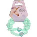 Резинки для волос 2шт «Мята», сердечки, микс 5 цветов, d-5см (Кокетка)