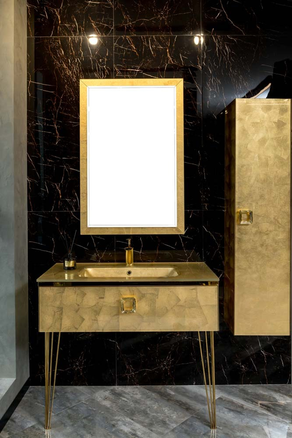Armadi Art Консоль LUCIDO 80 см Поталь GoldFoil