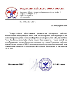 Боксерский ринг турнирный на помосте