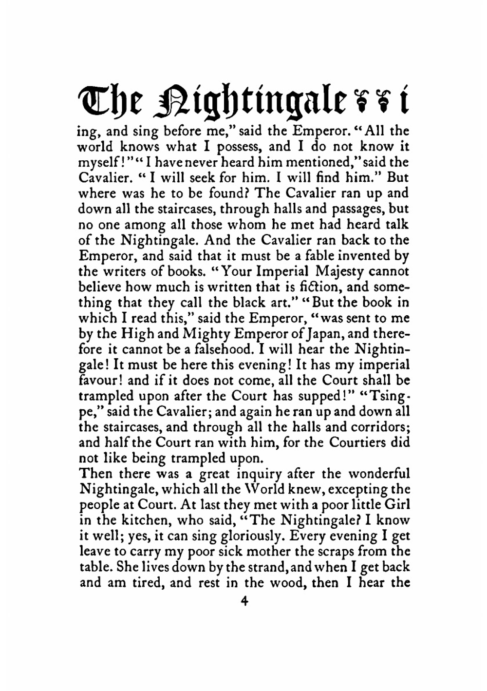 The nightingale | Ганс Христиан Андерсен; H. W. Dulcken