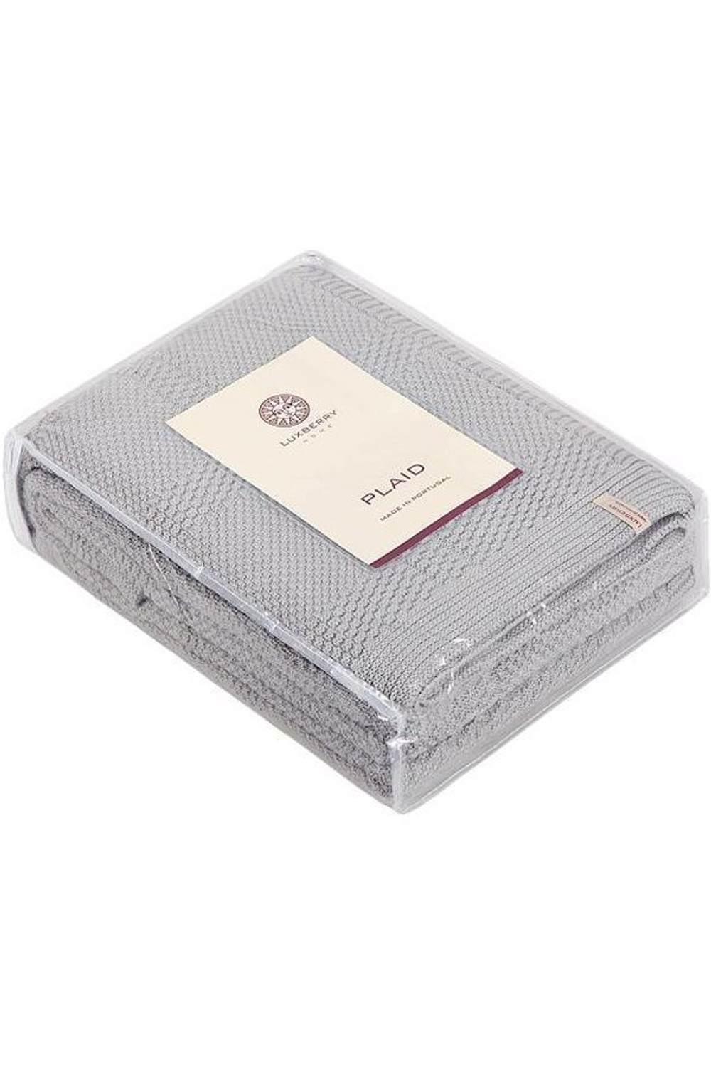 Плед 150х200 Luxberry Lux 49 серый Португалия упаковка