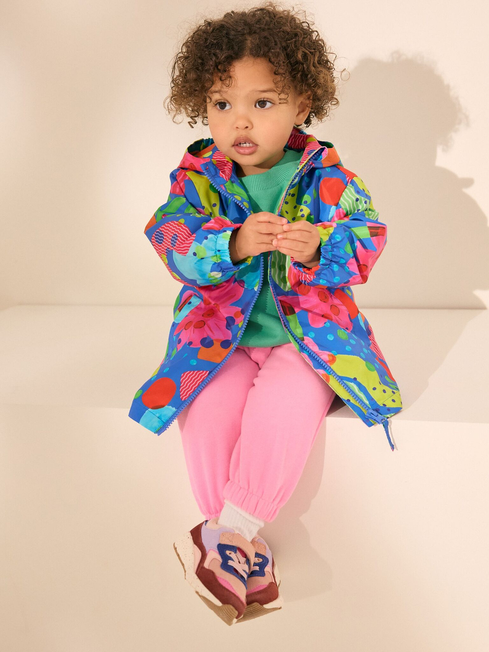 Дождевик с хлопковой подкладкой для девочки Next AA7-603, Синий