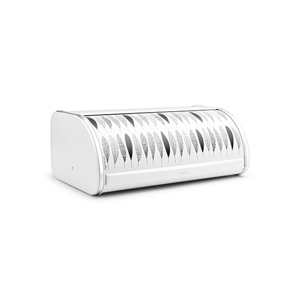 Хлебница Brabantia LE Pauline черно-белая вид сбоку