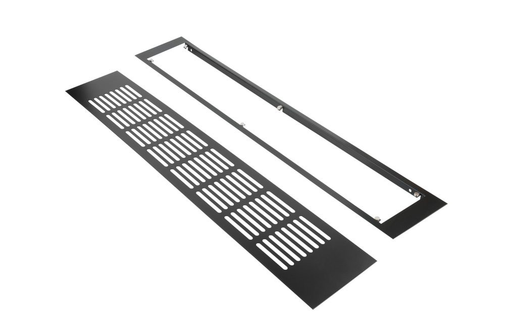 Решетка на магнитах Визионер МВМС-М 1000х100 мм Черная матовая